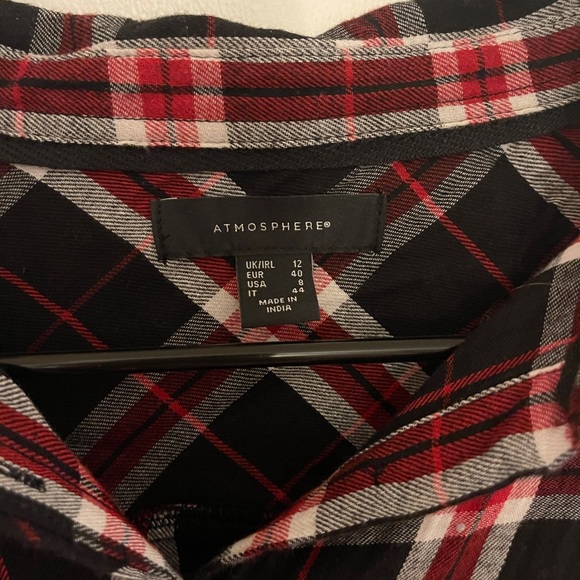 Black Plaid Top - fits like a size Small - Picture 7 of 7